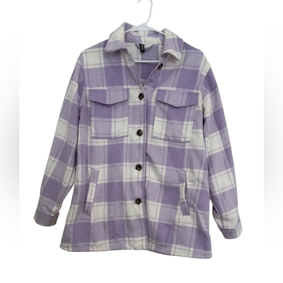 H&M Oversized Shirt Jacket- Size Small - Picture 1 of 9